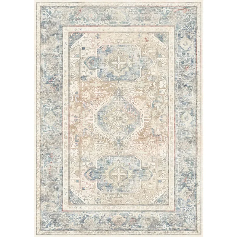 Image of Elera Blue Red Beige Rug