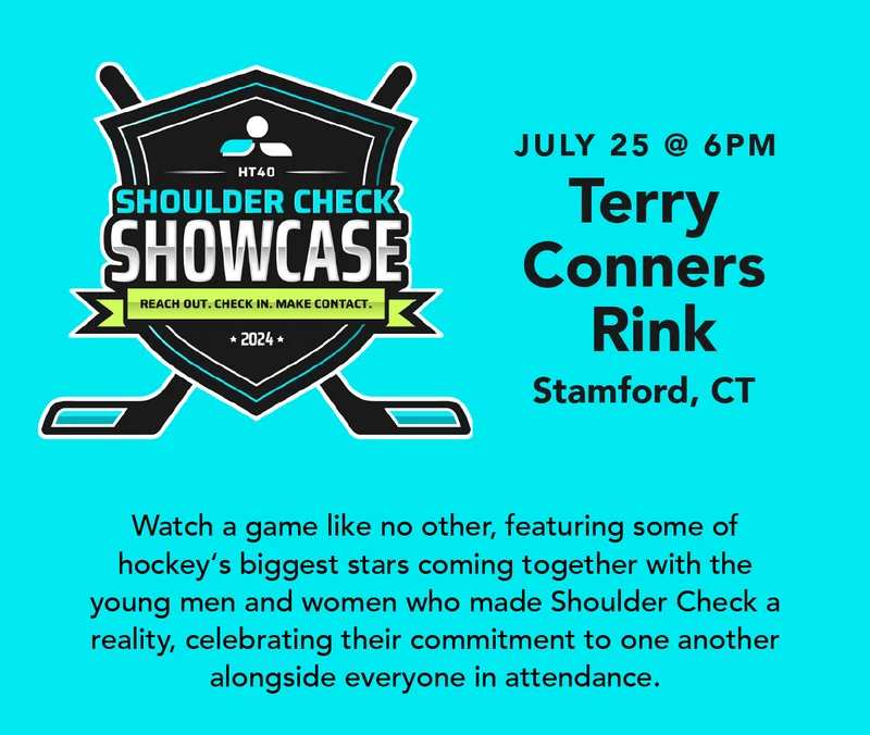 All Star Hockey Game Supporting Shoulder Check