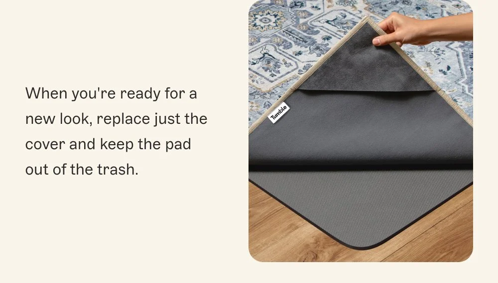 When you're ready for a new look, replace just the cover and keep the pad out of the trash.