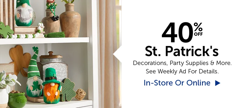 40% Off St. Patrick's Day - Decorations, Party Supplies & More..