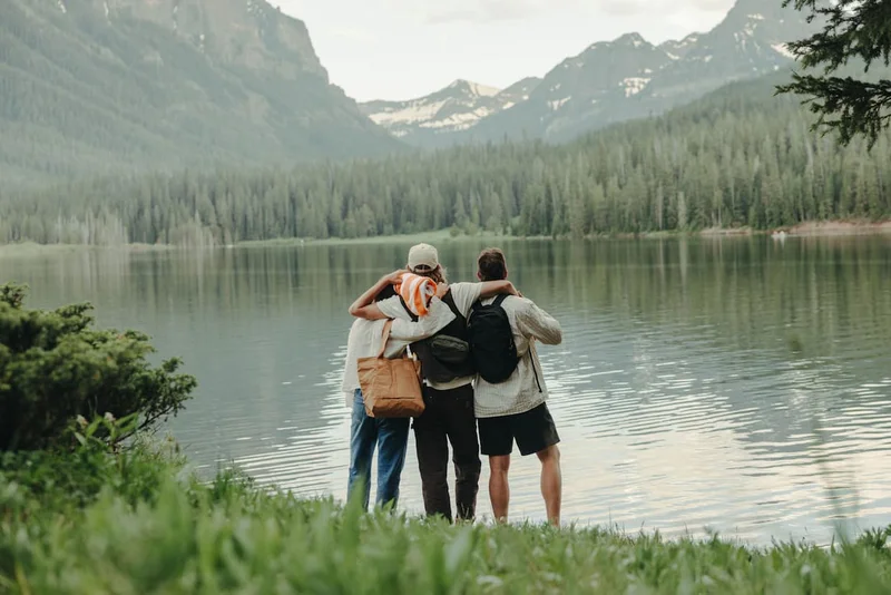 Stash Packable Bags at Hyalite Reservoir in Bozeman, Montana