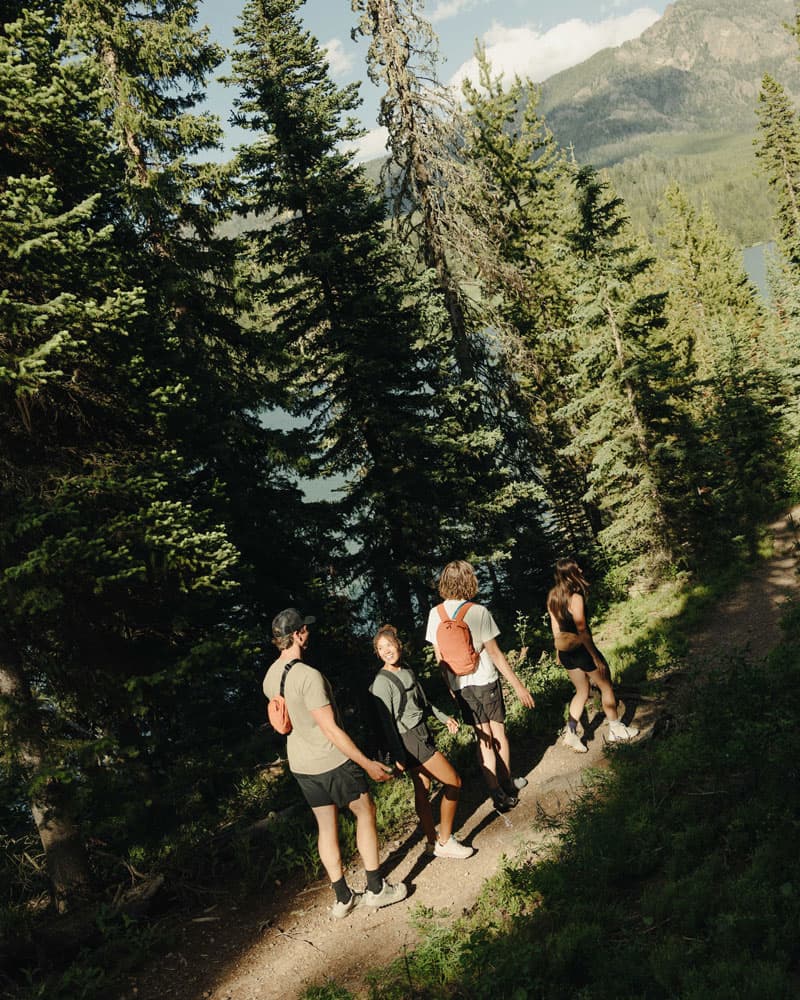 Hiking with the Stash Packable Bags at Hyalite Canyon