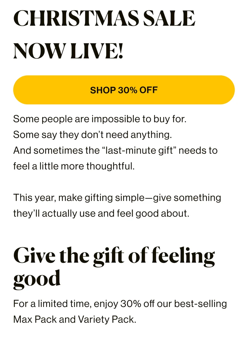 CHRISMAS SALE NOW LIVE
