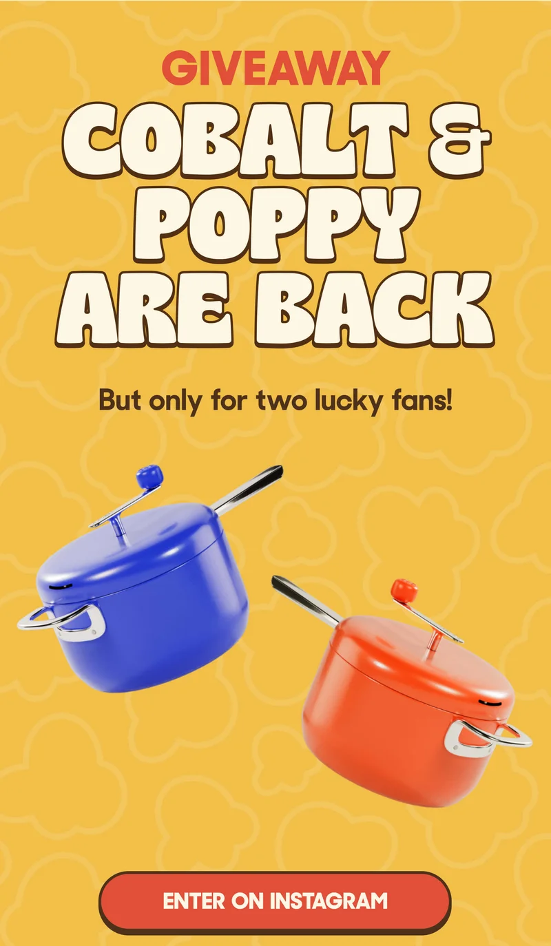 GIVEAWAY COBALT & POPPY ARE BACK But only for two lucky fans! ENTER ON INSTAGRAM