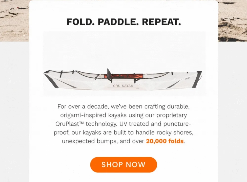 Fold, Paddle, Repeat. 20,000 times. Fold, Paddle, Repeat. 20,000 times.
