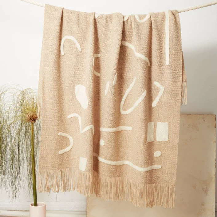 Abstract Throw Oat Blankets And Throws by MINNA Goods | Minted
