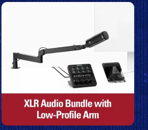 XLR Audio Bundle with Low-Profile Arm