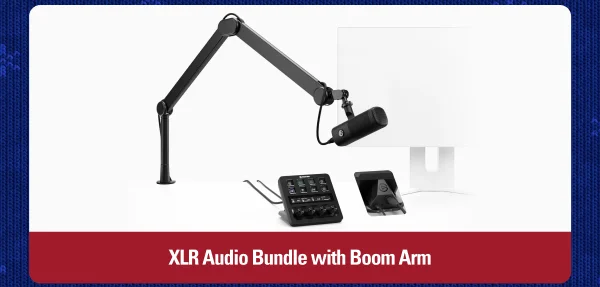 XLR Audio Bundle with Boom Arm