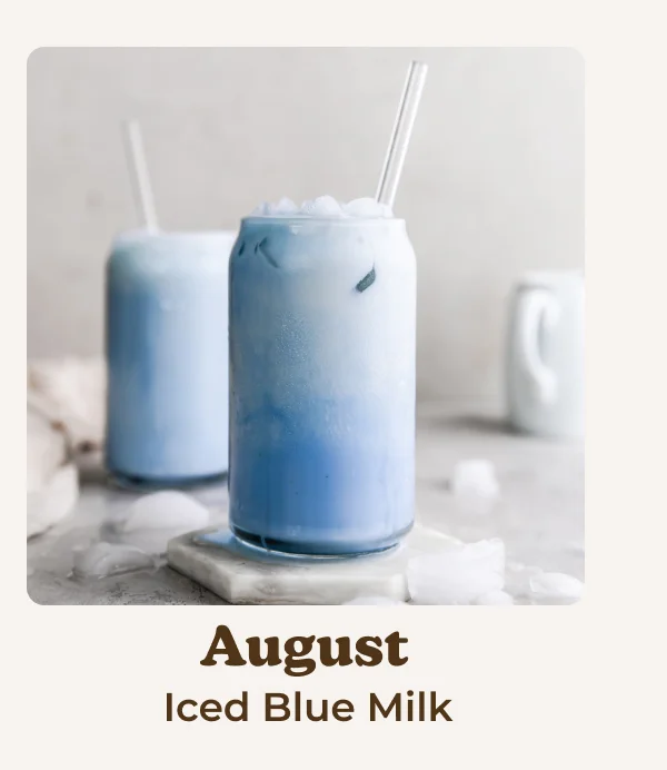 Iced blue milk recipe
