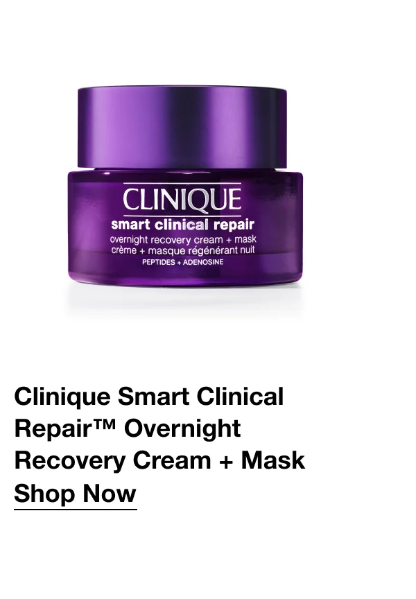 Clinique Smart Clinical Repair™ Overnight Recovery Cream + Mask | Shop Now