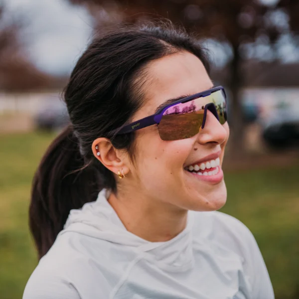 Woman wearing goodr Sunglasses
