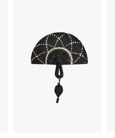 Palma Fan Black/ Natural