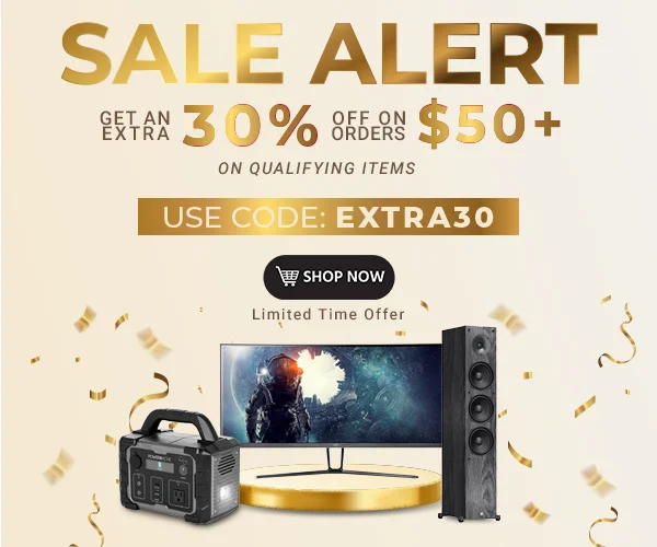 Sale Alert! Get extra 30% off orders $50+ on selected products. Use code: EXTRA30