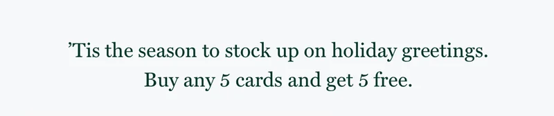 Stock Up on Holiday Cards