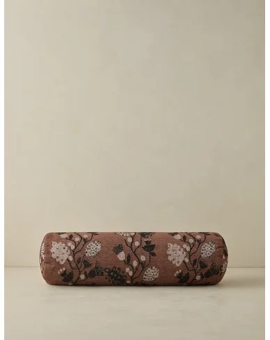 Vini Botanical Jacquard Bolster Pillow by Sarah Sherman Samuel-Rust