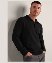 Resolve Pique Long Sleeve Sweater Polo