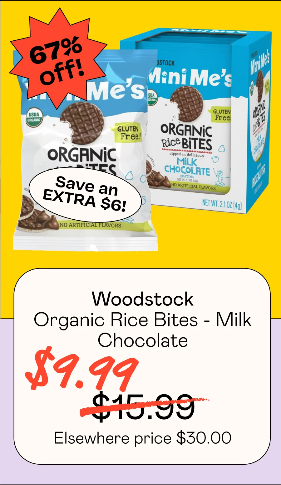 Organic Rice Bites - Milk Chocolate