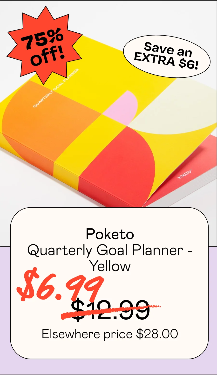Quarterly Goal Planner - Yellow