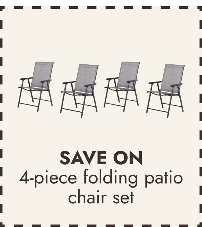 Outsunny 4-piece Folding Patio Chair Set