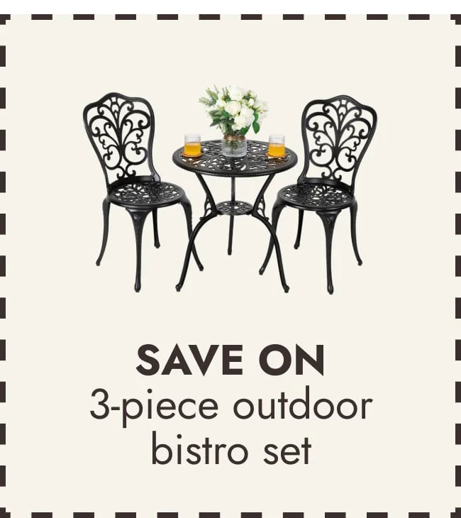 3-Piece Outdoor Bistro Set