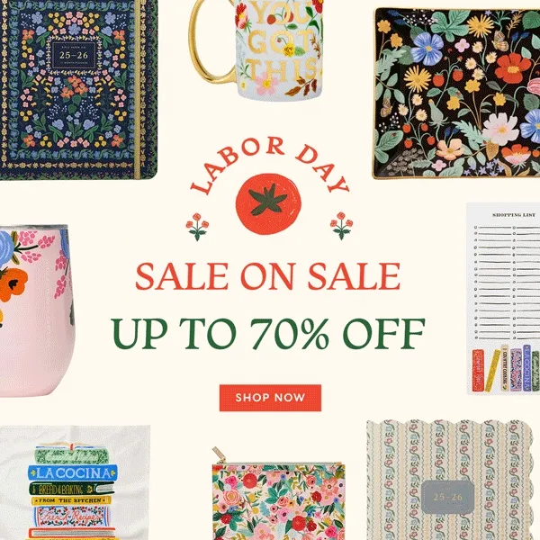LABOR DAY - SALE ON SALE - UP TO 70% OFF - SHOP NOW