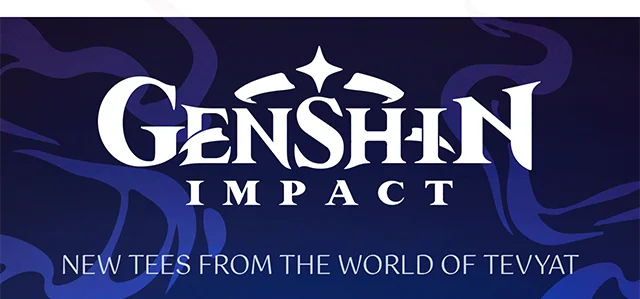 Genshin Impact. New Tees From The World Of Tevyat. Shop Now