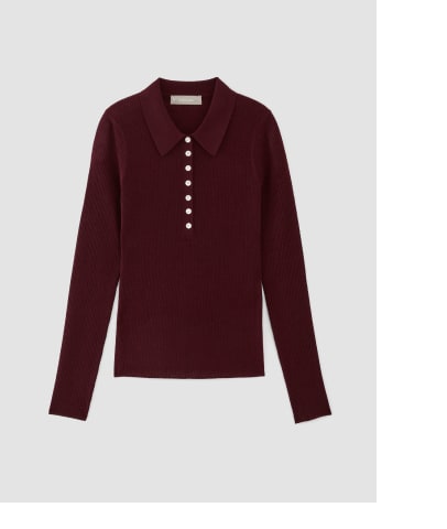 The Ultrafine Merino Ribbed Polo