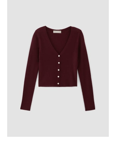 The Ultrafine Merino Ribbed Cardigan
