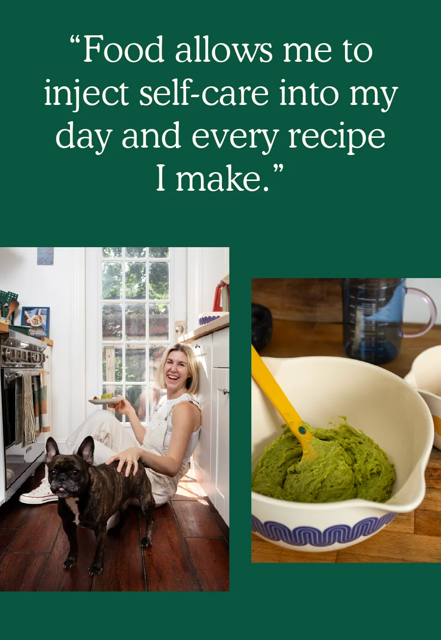 "food allows me to inject self-care into my days"