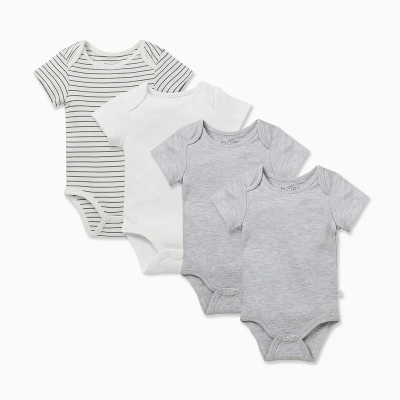 Image of Short Sleeve Bodysuit 4 Pack