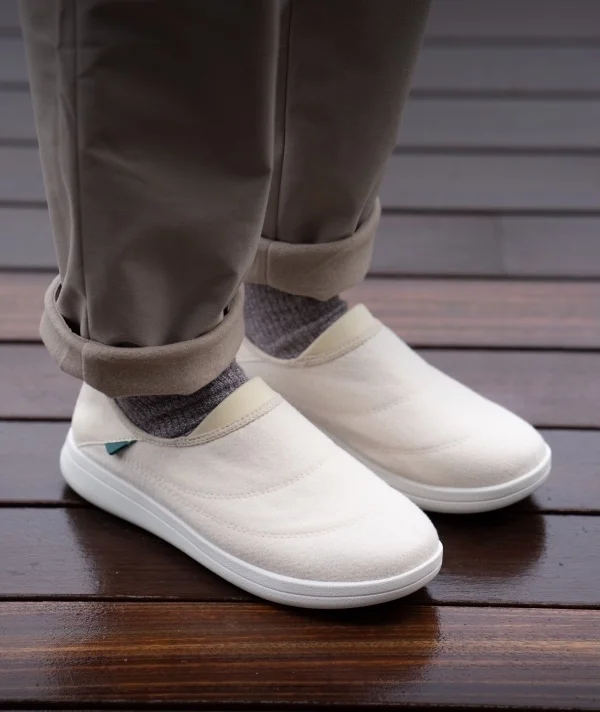 Lifestyle graphic of the Sunday Slippers.