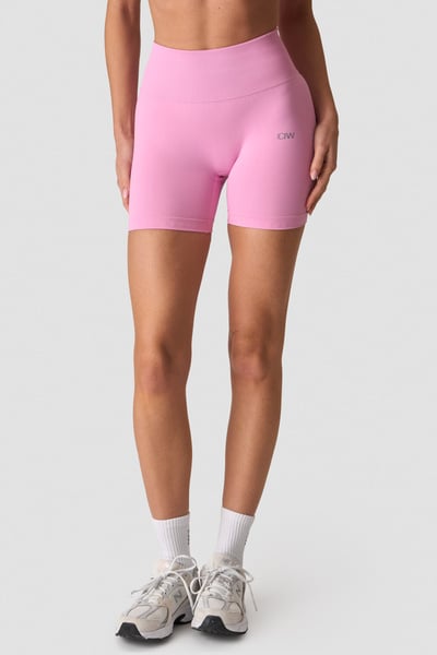 Image of Define Seamless V-shape Midi Shorts W Lavender Pink