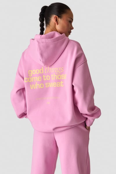 Image of Everyday Relaxed Hoodie Print Lavender Pink