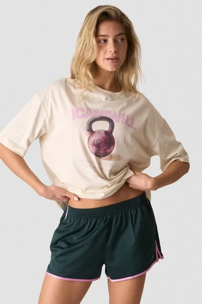 Image of Everyday Oversized Cotton T-shirt Cream White