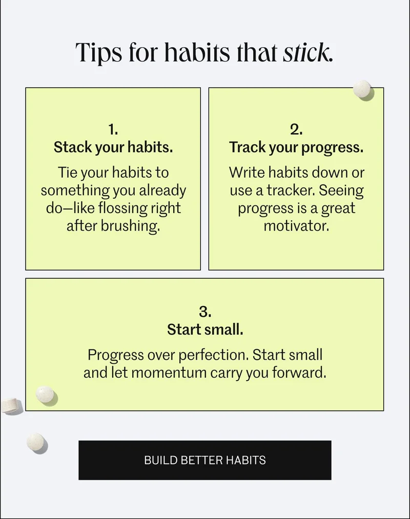 Tips for habits that stick