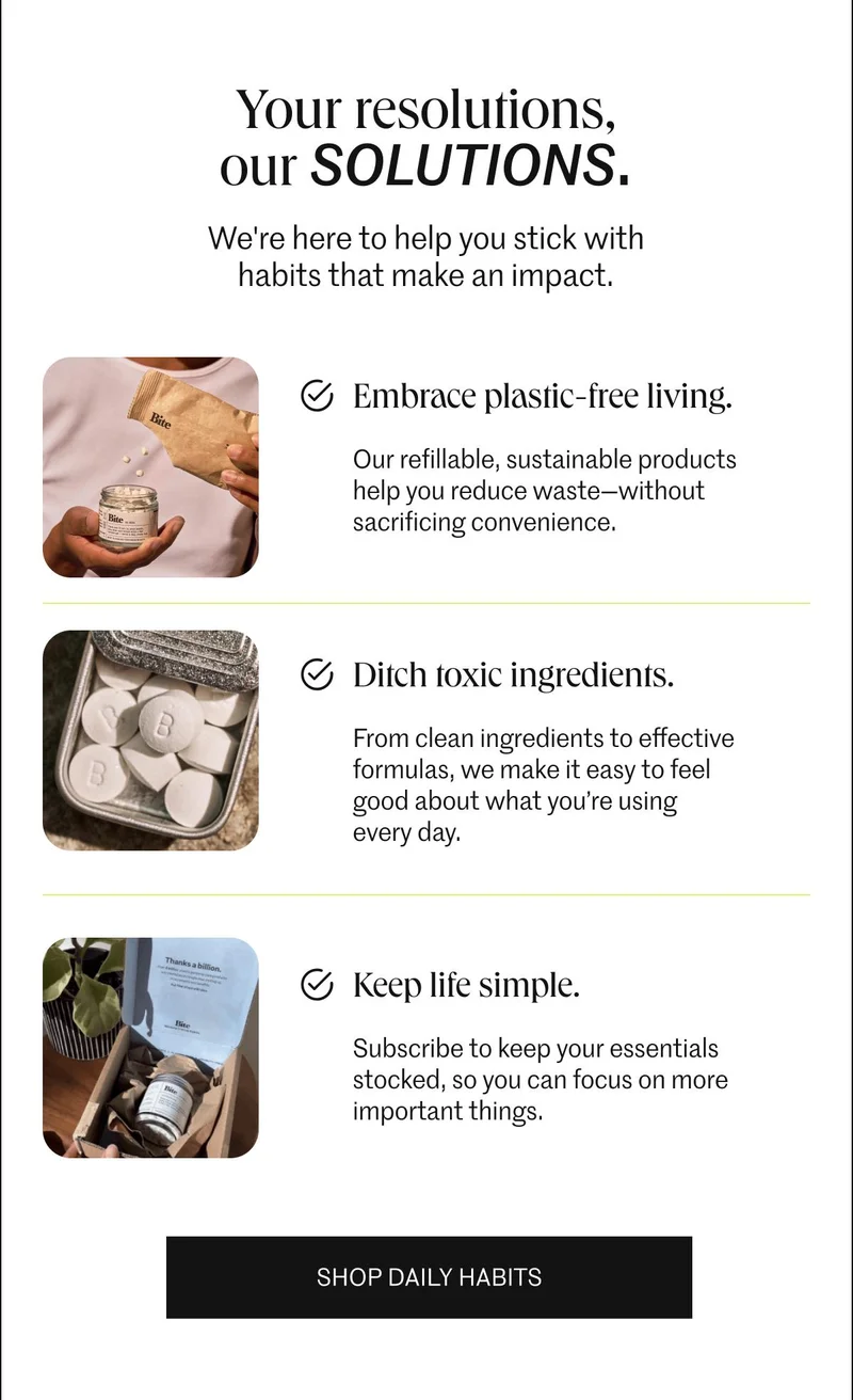 Your resolutions, our solutions.