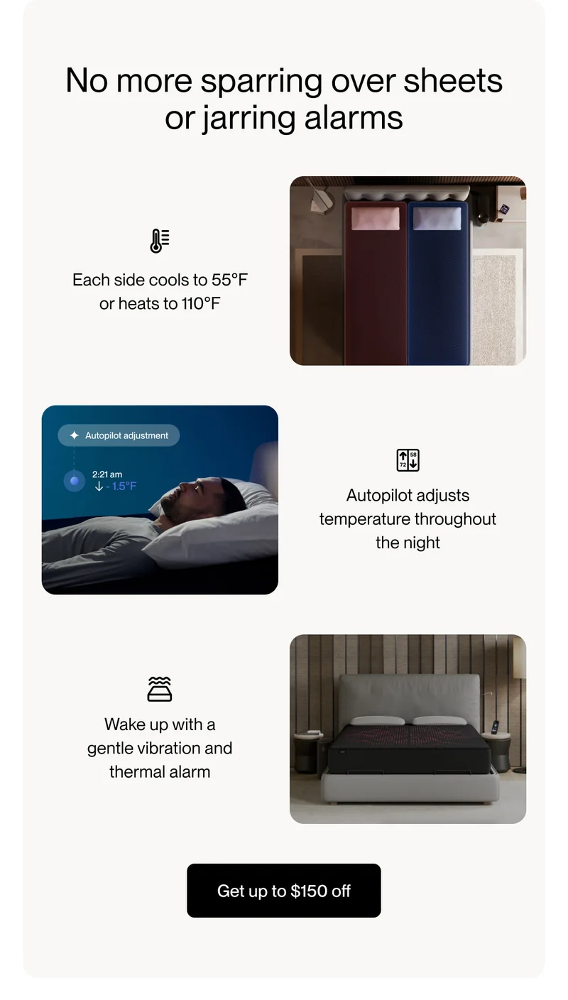 No more sparring over sheets or jarring alarms