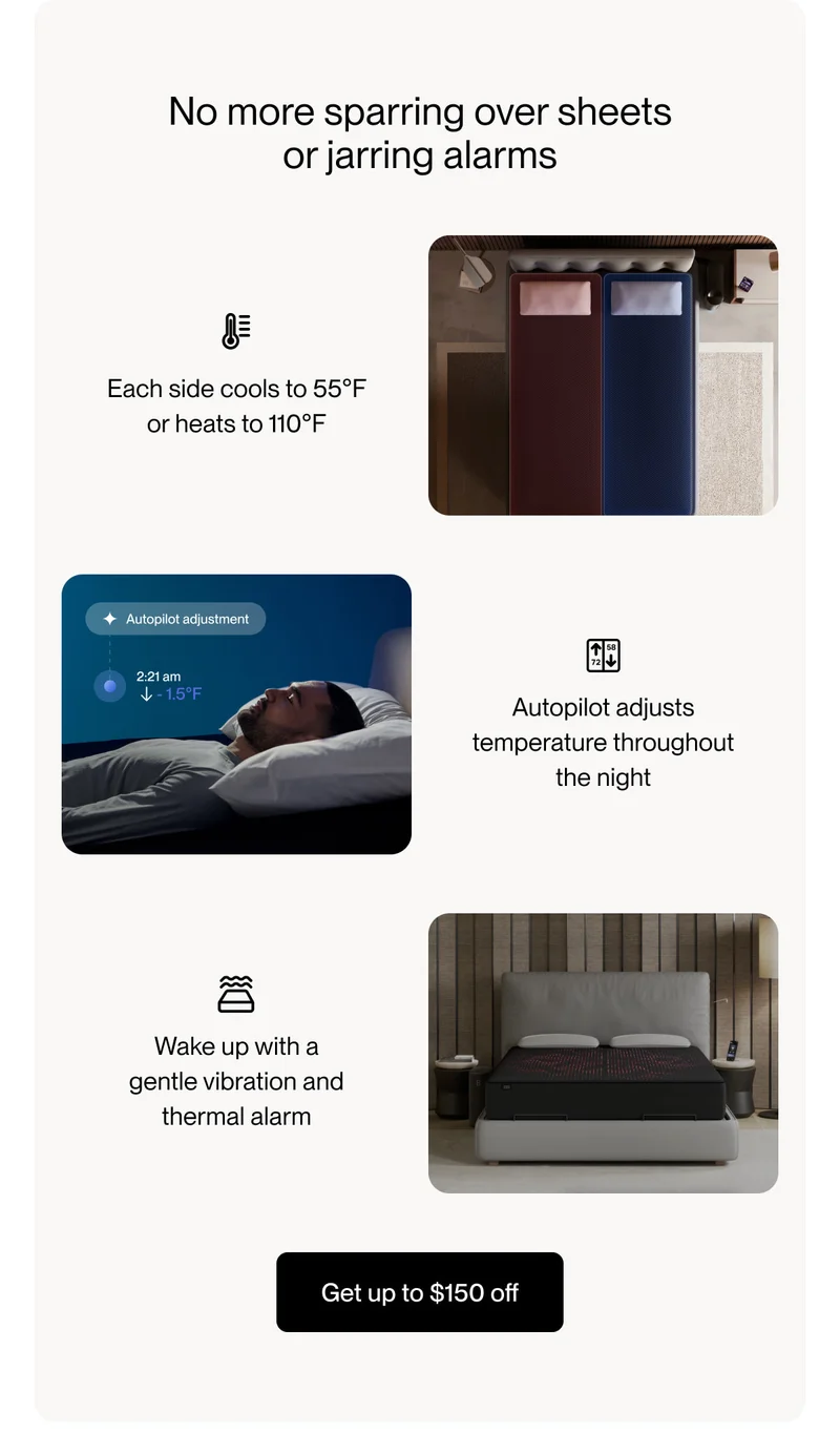 No more sparring over sheets or jarring alarms