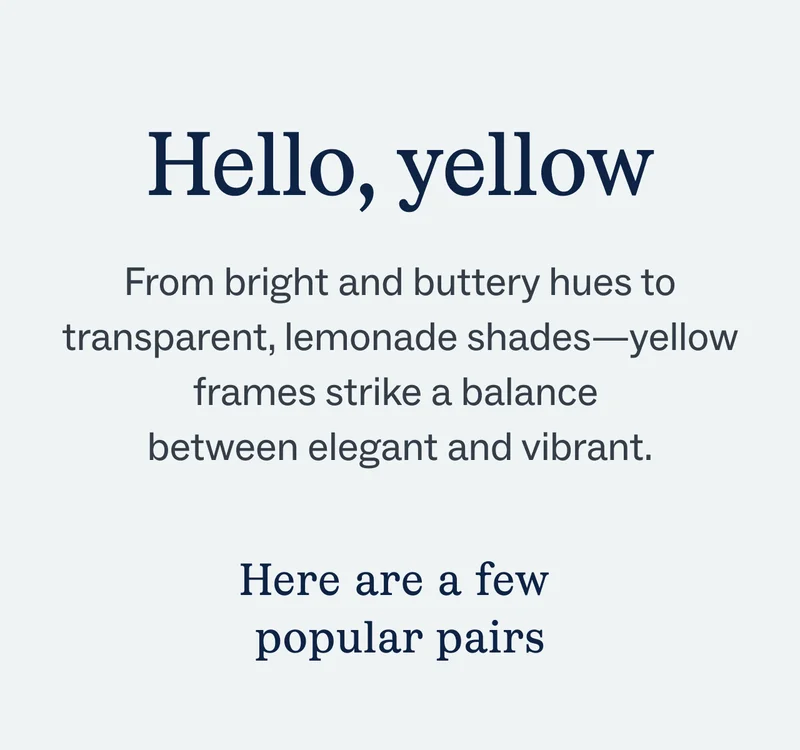Hello, yellow