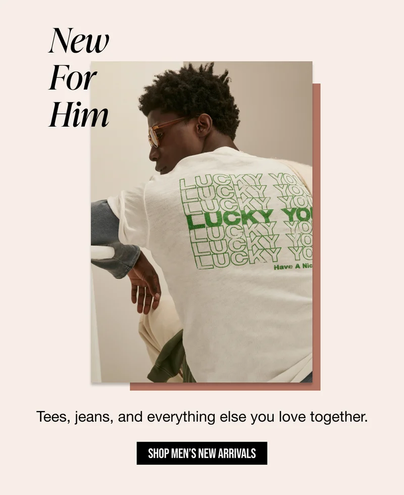 New for Him Shop Men's New Arrivals