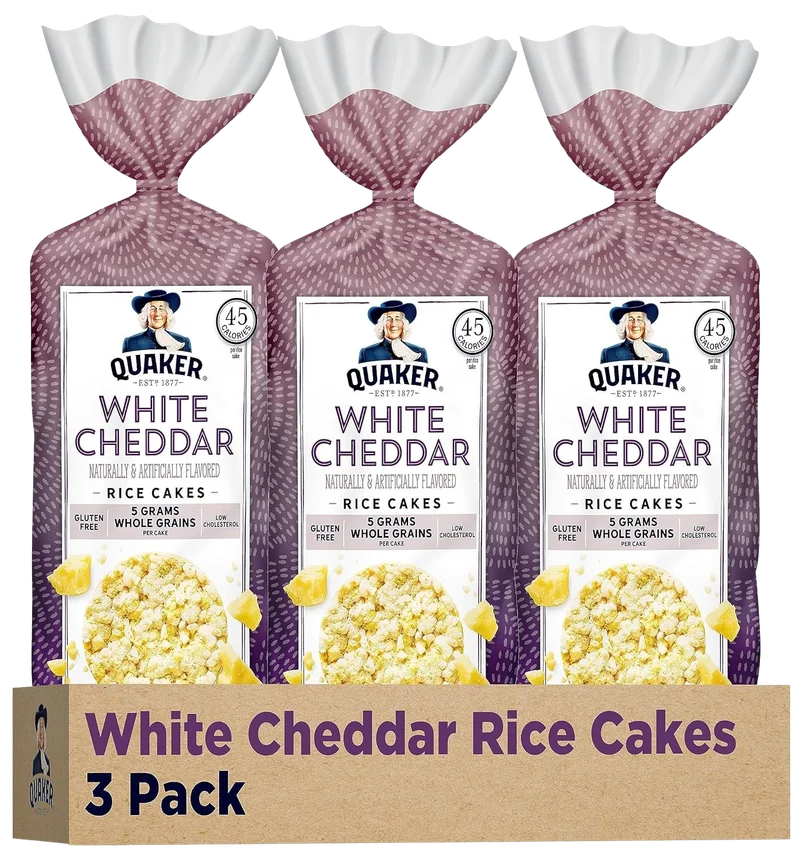 Image of Quaker Large Rice Cakes - White Cheddar (3 Pack)