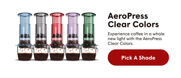 Experience coffee in a whole new light with the AeroPress Clear Colors