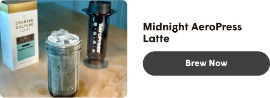 Midnight AeroPress Latte