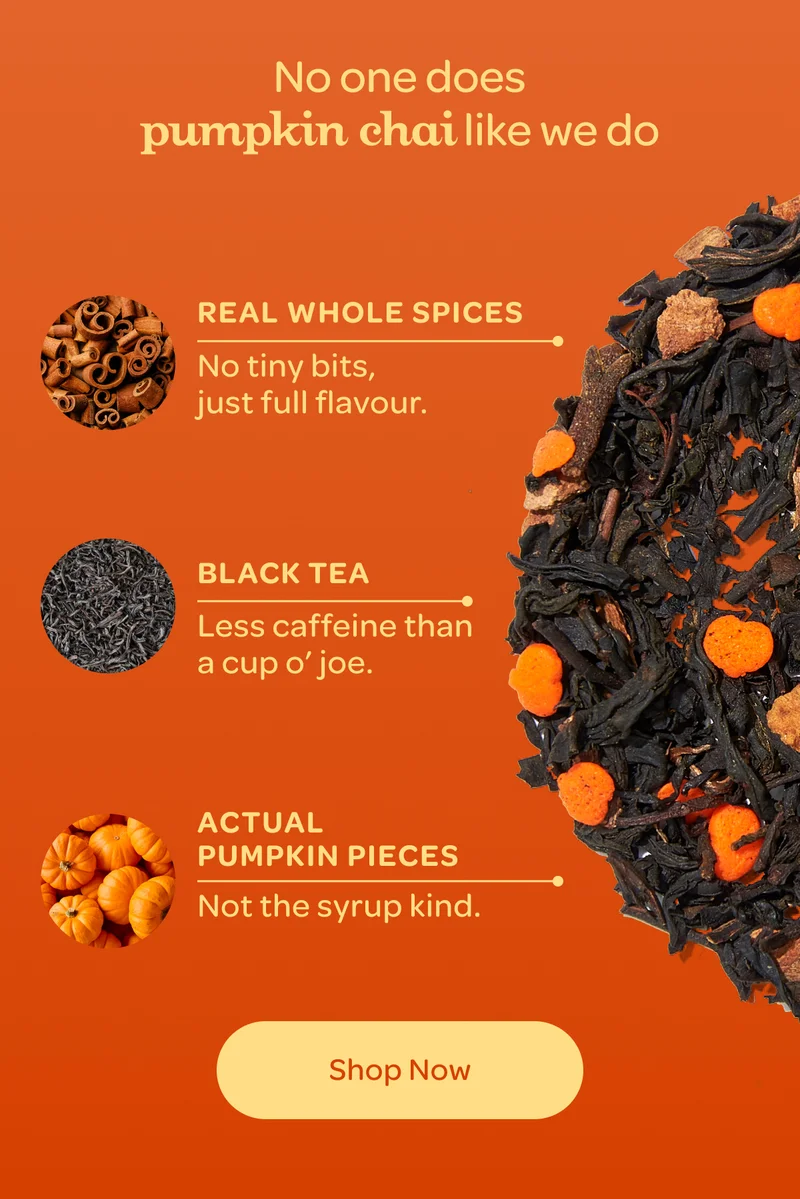 No one does pumpkin chai like we do - Shop now