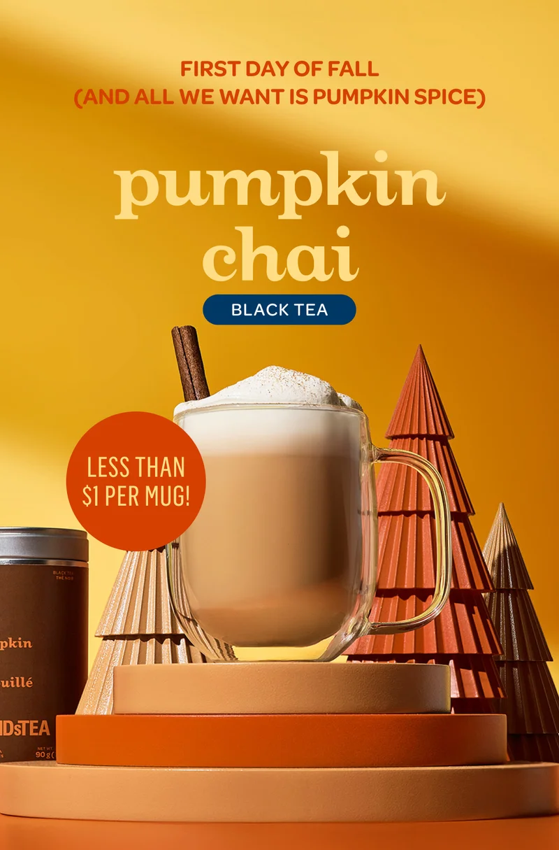 Pumpkin chai - Less than $1 per mug!