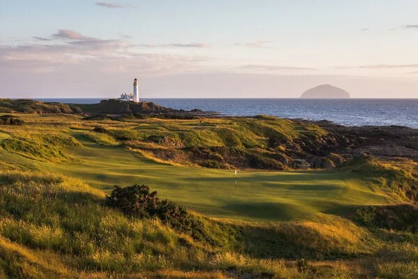 Turnberry Lighthouse and Ailsa Craig, Scotland