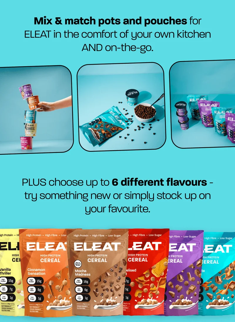 Mix & match pots and pouches for ELEAT in the comfort of your own kitchen AND on-the-go.