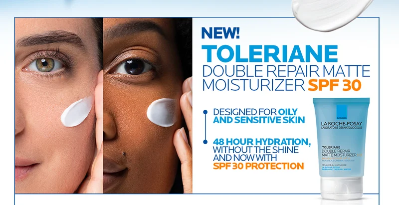 Discover new Toleriane Double Repair Matte Moisturizer with SPF 30