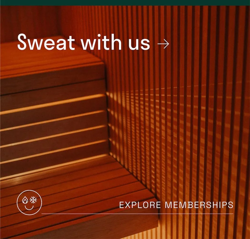Sweat with Us. Explore memberships.