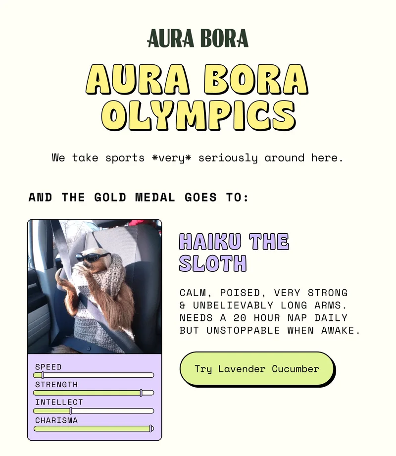 aura bora olympics